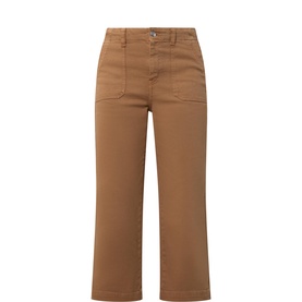 Palisse Cropped Straight Leg Jeans