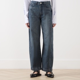 Neve Embroidered Barrel Leg Jeans