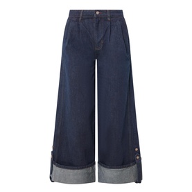 Wylie Pleated Wide Leg Jeans