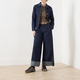 Wylie Pleated Wide Leg Jeans