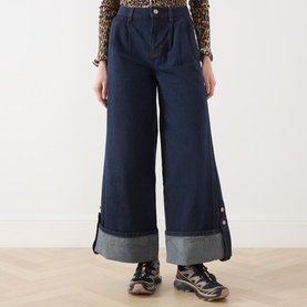 Wylie Pleated Wide Leg Jeans