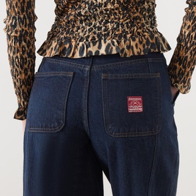 Wylie Pleated Wide Leg Jeans