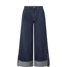 Wylie Pleated Wide Leg Jeans