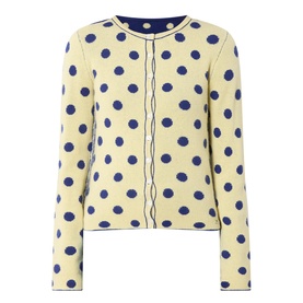 Tabitha Reversible Polka Dot Cardigan