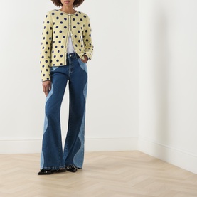 Tabitha Reversible Polka Dot Cardigan