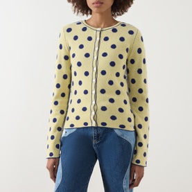 Tabitha Reversible Polka Dot Cardigan