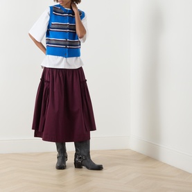 Sofie Striped Knitted Sweater Vest