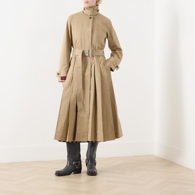 Sofia Pleated Trench Coat