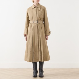 Sofia Pleated Trench Coat