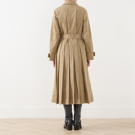 Sofia Pleated Trench Coat
