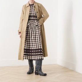 Sofia Pleated Trench Coat