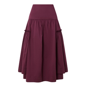 Berta High-Rise Flared Skirt