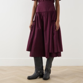 Berta High-Rise Flared Skirt