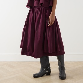 Berta High-Rise Flared Skirt