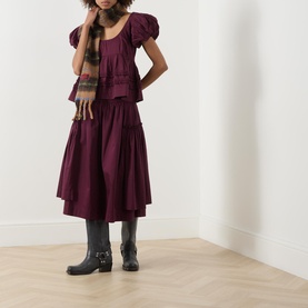 Berta High-Rise Flared Skirt