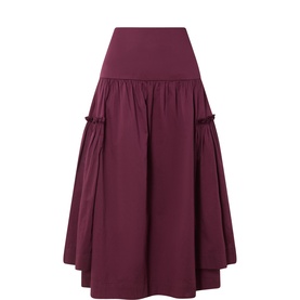 Berta High-Rise Flared Skirt