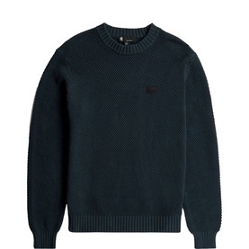Honeycomb Knitted Logo Sweater