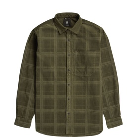 Pocket Logo Corduroy Check Shirt