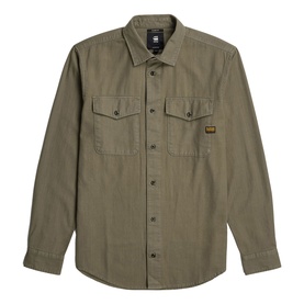 Marine Logo Slim Fit Casual Shirt