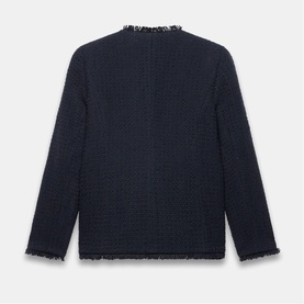 Boucle Single-Breasted Tweed Jacket