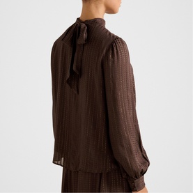Preslee Neck Tie Blouse