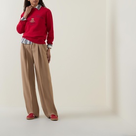 Graphic Cashmere Knitted Sweater