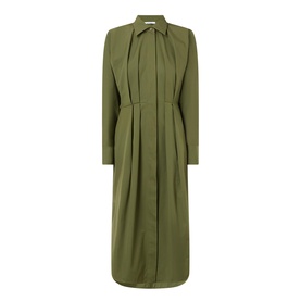 Pleated Shirt Dress