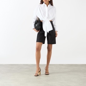 Asymmetric Backless Shirt