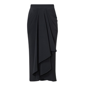 Draped Slit Skirt
