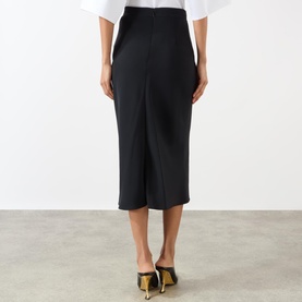 Draped Slit Skirt