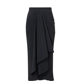 Draped Slit Skirt
