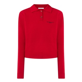 Logo Knit Polo Shirt