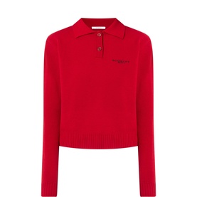Logo Knit Polo Shirt