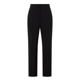 High-Rise Ankle Slim Leg Trousers