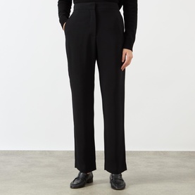 High-Rise Ankle Slim Leg Trousers