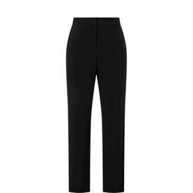 High-Rise Ankle Slim Leg Trousers