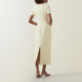 Asymmetric Drape Pencil Dress