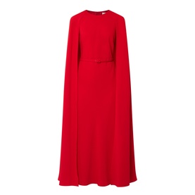 Belted Cape Dress