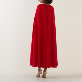 Belted Cape Dress