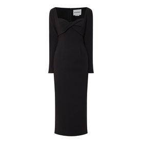 Twist Drape Stretch Dress