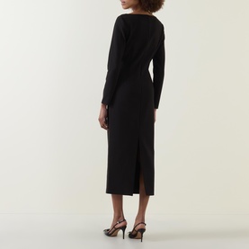 Twist Drape Stretch Dress
