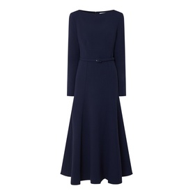 Belted Flared Dress