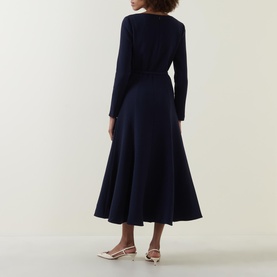 Belted Flared Dress