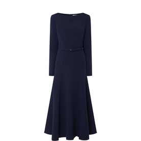 Belted Flared Dress