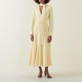 Belted Scarf Dress