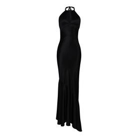 Oliviana Keyhole Halter Dress