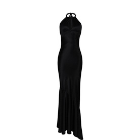Oliviana Keyhole Halter Dress