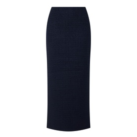 Boucl&eacute; Column Skirt