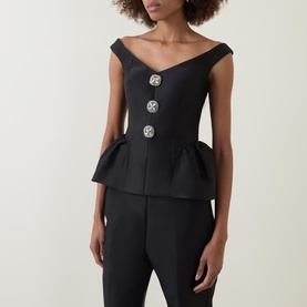 Crystal Peplum Top