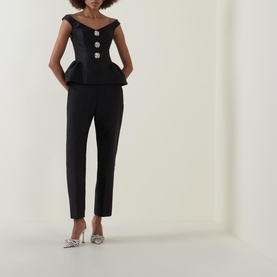 Crystal Peplum Top